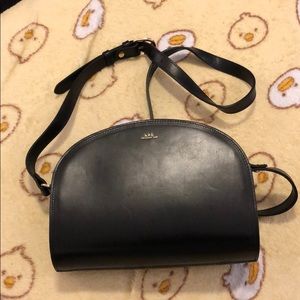 A.P.C. half moon bag, black